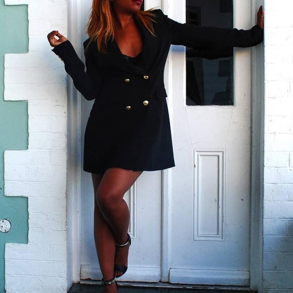 Last🔥Zara double breast blazer dress bloggers fav - Picture 6 of 8